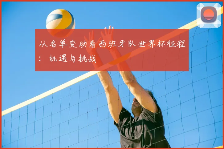 从名单变动看西班牙队世界杯征程：机遇与挑战