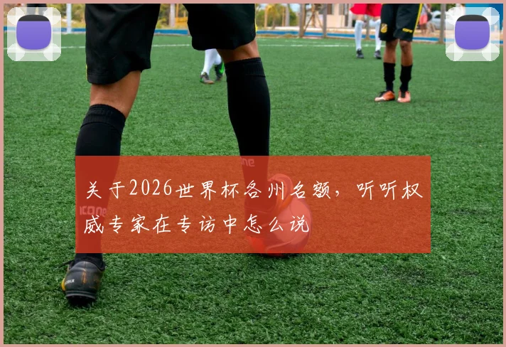 关于2026世界杯各州名额，听听权威专家在专访中怎么说